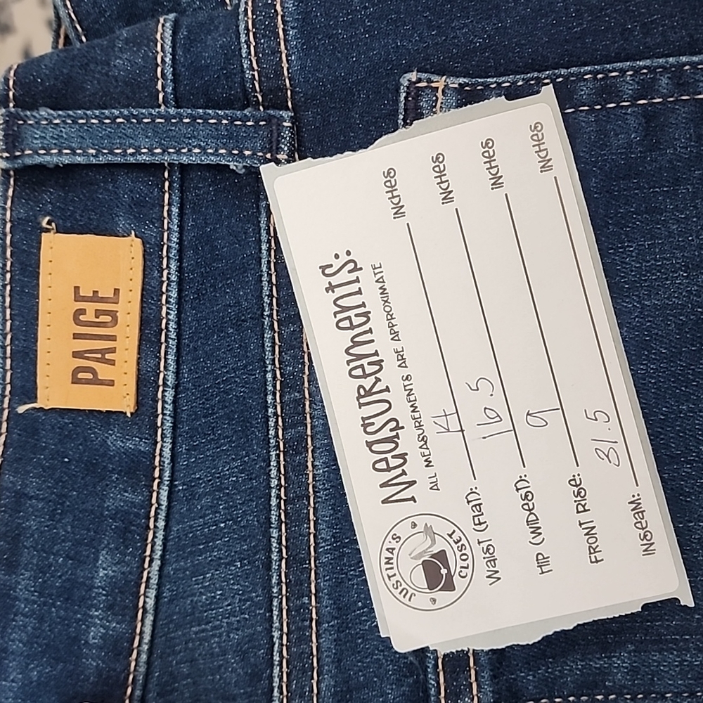 NWT Paige Skyline Skinny In Idlewild Jeans Size 27 - Picture 4 of 6